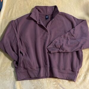 Cropped Gap Sweater with pockets